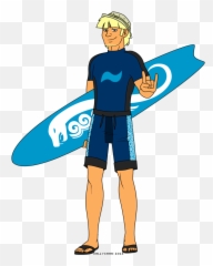 Surf Clipart Female Surfer Picture - Cartoon Surfer Clipart Png Emoji,Surf Emoji