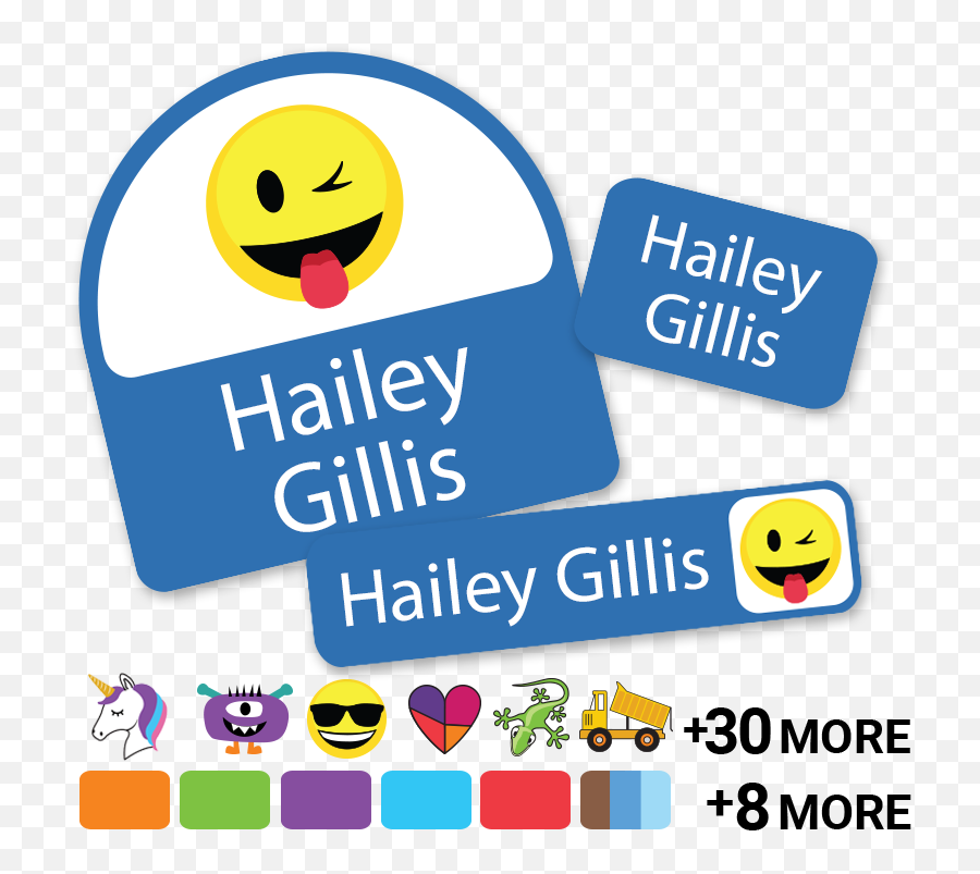 Day Camp Labels For Camp - Smiley Emoji,Gear Emoticon