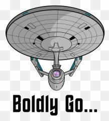 Uss Enterprise Star Trek Clipart - Boldly Go Emoji