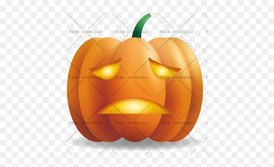 Jack O Lantern Pumpkin Png Image With Emoji,Pumpkin Emoticon