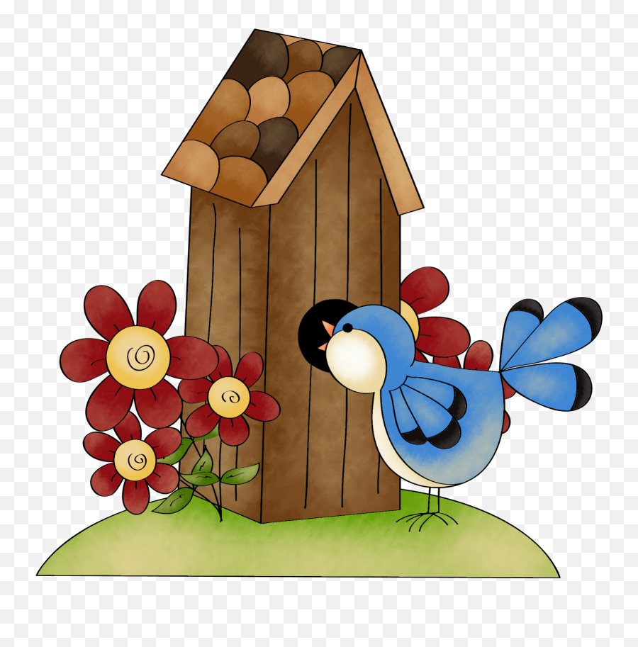 House Clipart Birds House Birds Transparent Free For - Spring Bird House Clipart Emoji,Bluebird Emoji