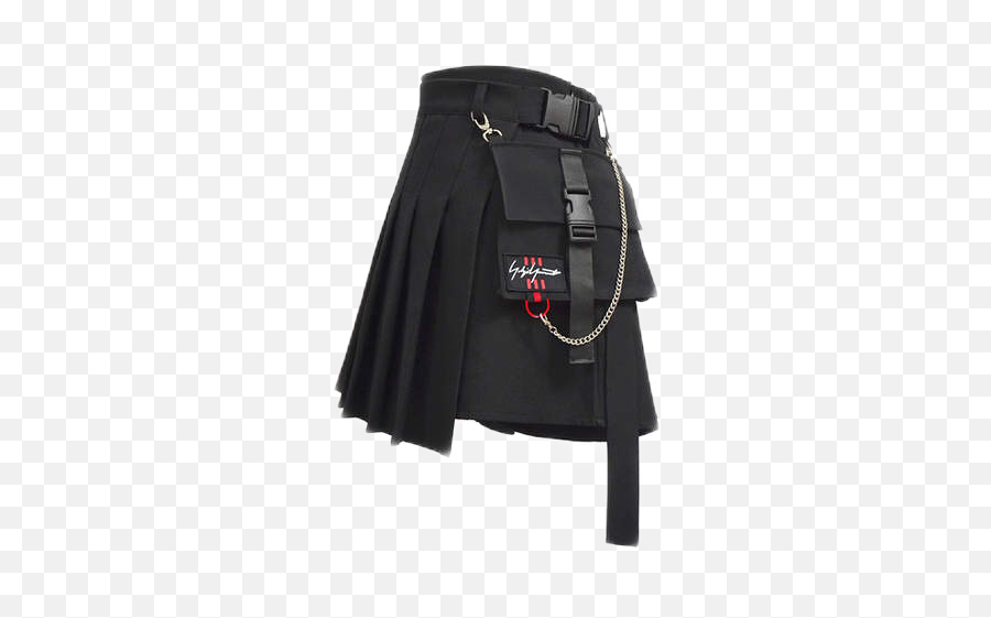 Black Punk Clothes Skirt Shorts Chain Grunge Egirl Aest - Shorts De E Gril Emoji,Black Emoji Skirt