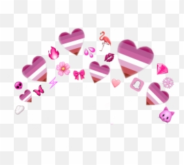 Largest Collection Of Free - Lesbian Pride Heart Crown Emoji