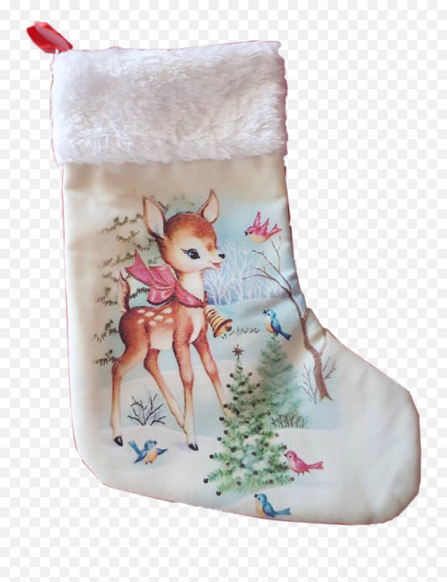 Stocking Christmas Deer Sticker By Kimmy Bird Tasset - Christmas Stocking Emoji,Emoji Stocking