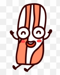 Meat Food Bacon Emoji Vector - Ugly,Bacon Emoji