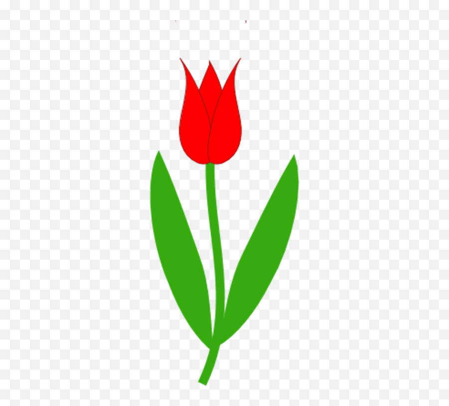 Tulip Clip Art Leaves Clipart Free Download - Clipartix Flower Clipart With Stem Emoji,Tulip Emoji