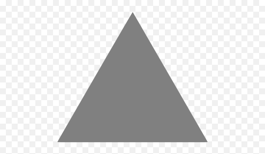 Gray Triangle Icon - Transparent Transparent Background Grey Triangle Emoji,Pyramid Emoji