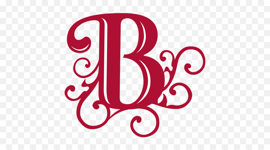 B Letter Swirls Isotype - Logo Stylish B Letter Emoji,B Emoji Transparent Background