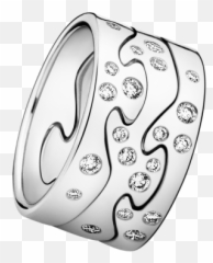 Fusion Ring White Gold Wedding Bands - Georg Jensen Emoji