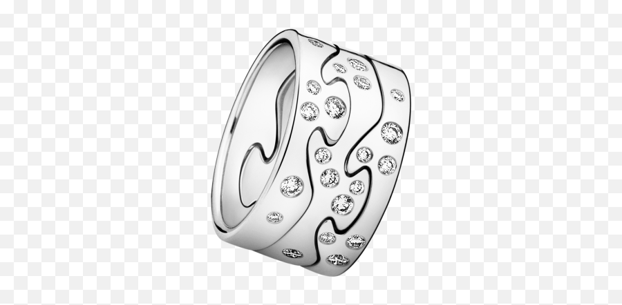 Fusion Ring White Gold Wedding Bands - Fusion Ring Georg Jensen Emoji,Emoji Ring
