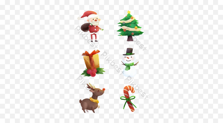 Christmas Hand Drawn Templates Free Psd U0026 Png Vector - Icon Emoji,Christmas Tree Emoticon