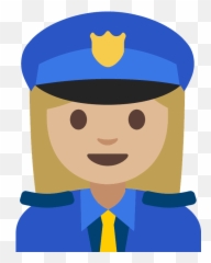 Woman police officer emoji clipart Free download - Female Police Icon