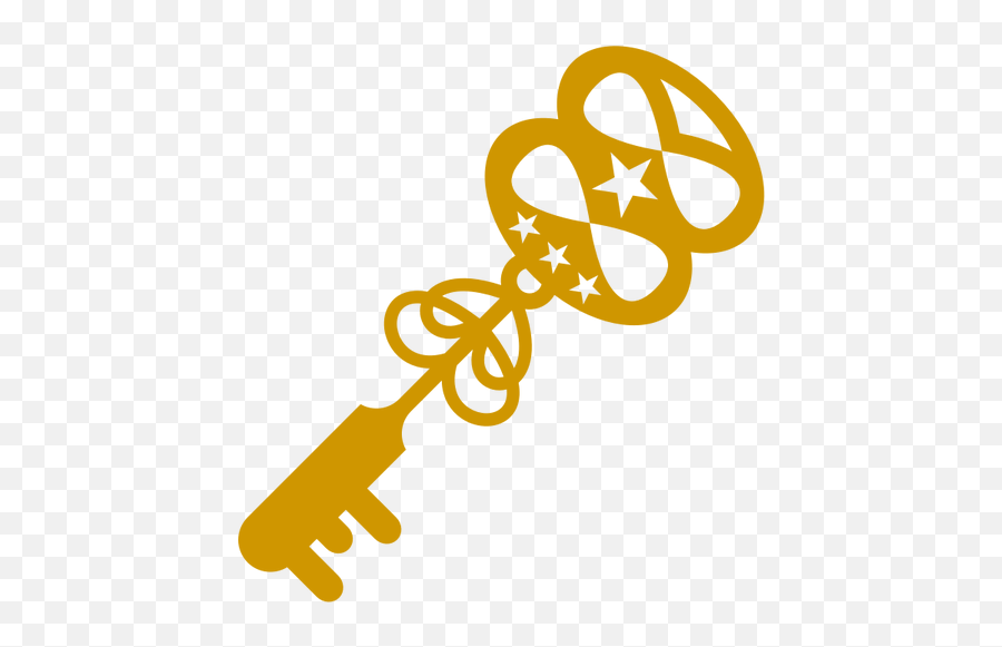 Treasure Key Vector Clip Art - Clipart Treasure Key Emoji,Treasure Chest Emoji