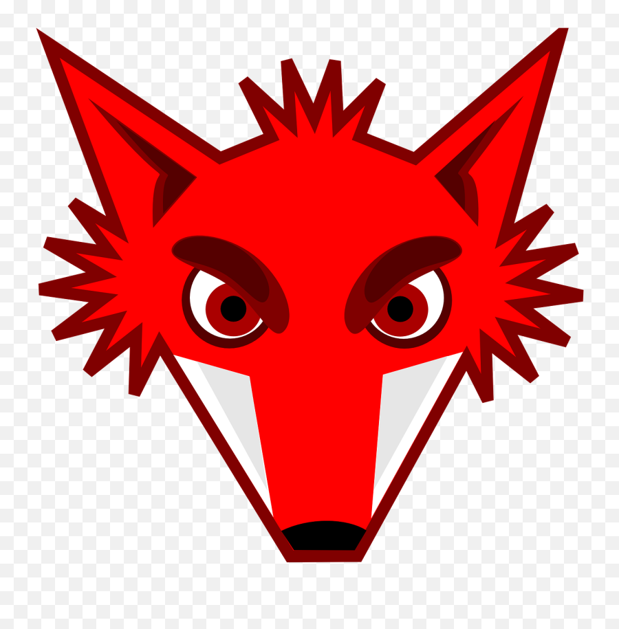 Fox Red Head Eyes Wild - Fox Clipart Head Emoji,Butterfly Emoticon