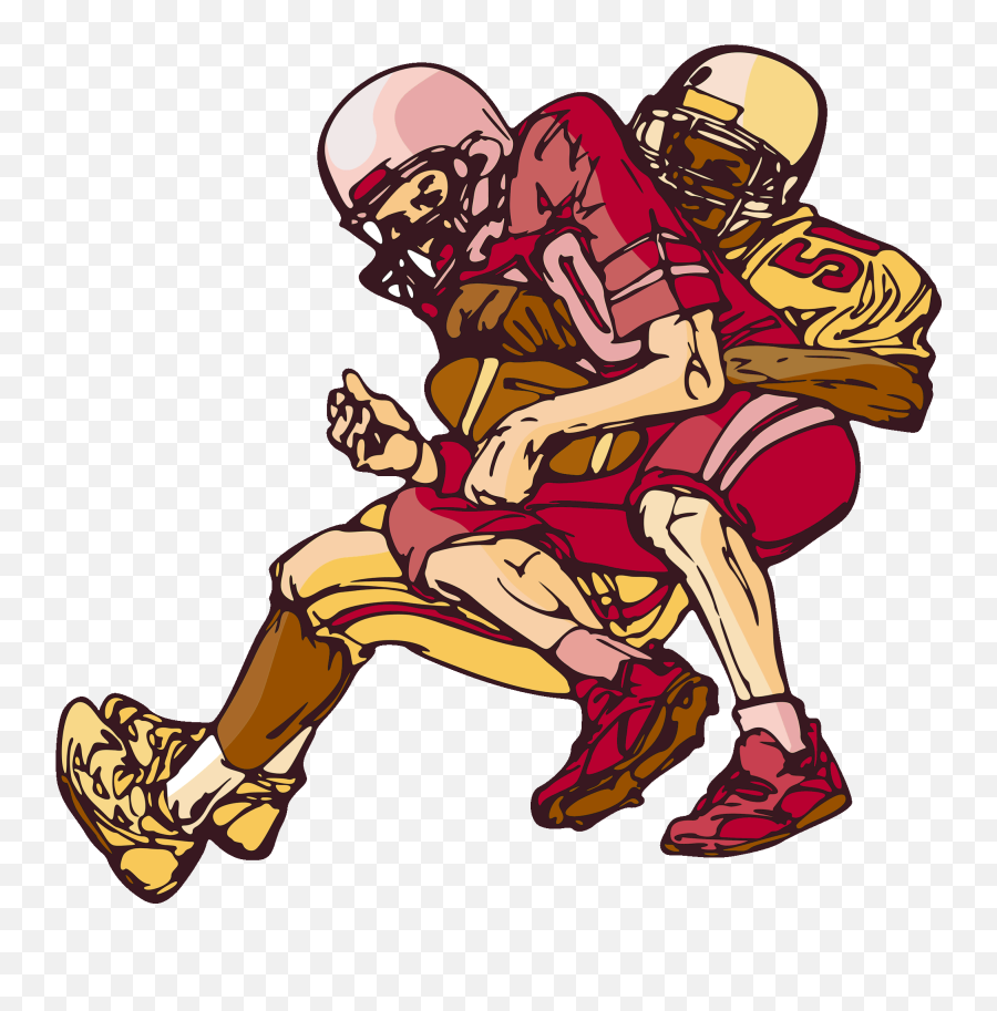 Mean Football Player Clipart Free - American Football Player Clipart Emoji,Football Player Emoji