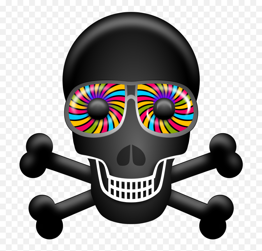 Skull Clipart Clipartbold - Psychedelic Skull Png Emoji,Skull Water Skull Emoji