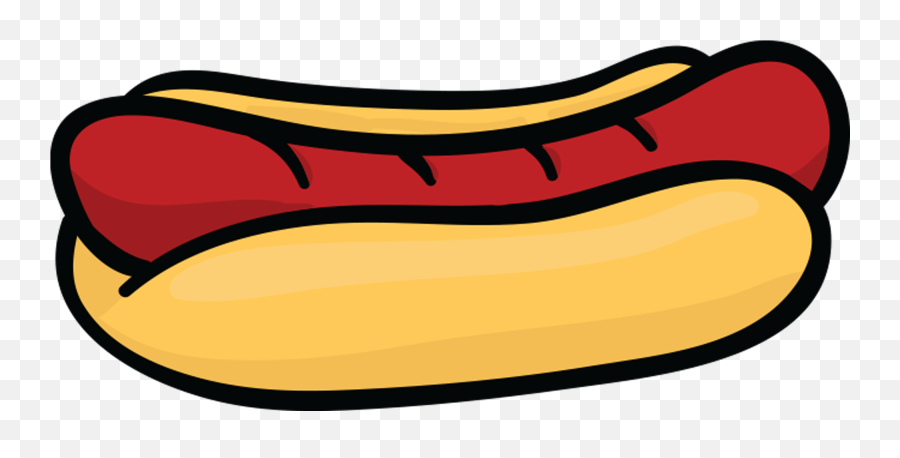 Junk Food Sticker Emoji Pack For - Hot Dog In A Bun Cartoon,Banana Emoji Transparent