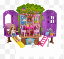 Barbie Chelsea Doll And Treehouse Playset - Barbie Club Chelsea Treehouse Emoji,Treehouse Emoji