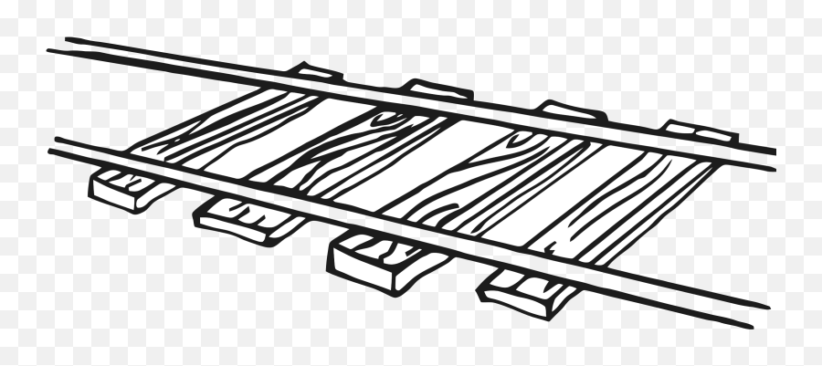 Manufacturing Railway Tracks Clipart - Train Tracks Drawing Easy Emoji,Suspension Railway Emoji