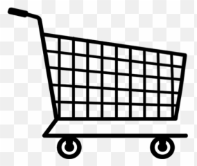 Grocery Store Cart Clipart - Transparent Background Shopping Emoji