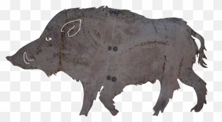 Boar Metal Figure Decoration - Bison Emoji