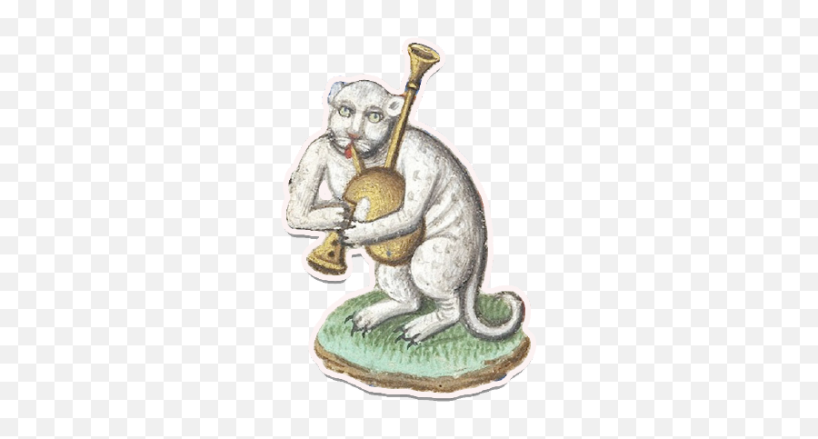 Medieval Cats By Dean Powell - Medieval Cat Bagpipe Emoji,Possum Emoji