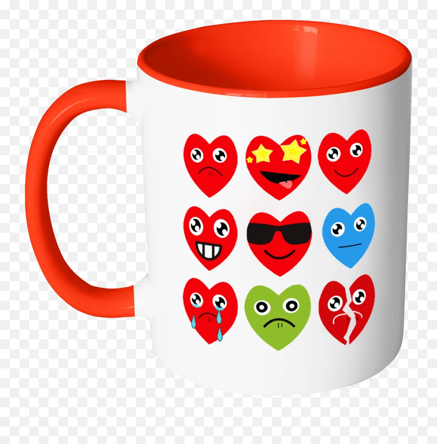 Heart Emojis - Gift For Valentineu0027s Day Mugs U2013 Teeever Mug Color,Emojis Are Cancer