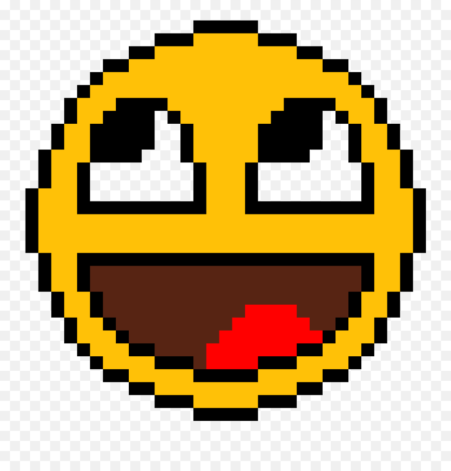 Pixilart - Epic Face D By Nicolaspixel Emoji Pixel Art Easy,Epic Emoji