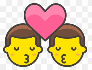 287 - Emojis Beso Png,Kiss Emoji