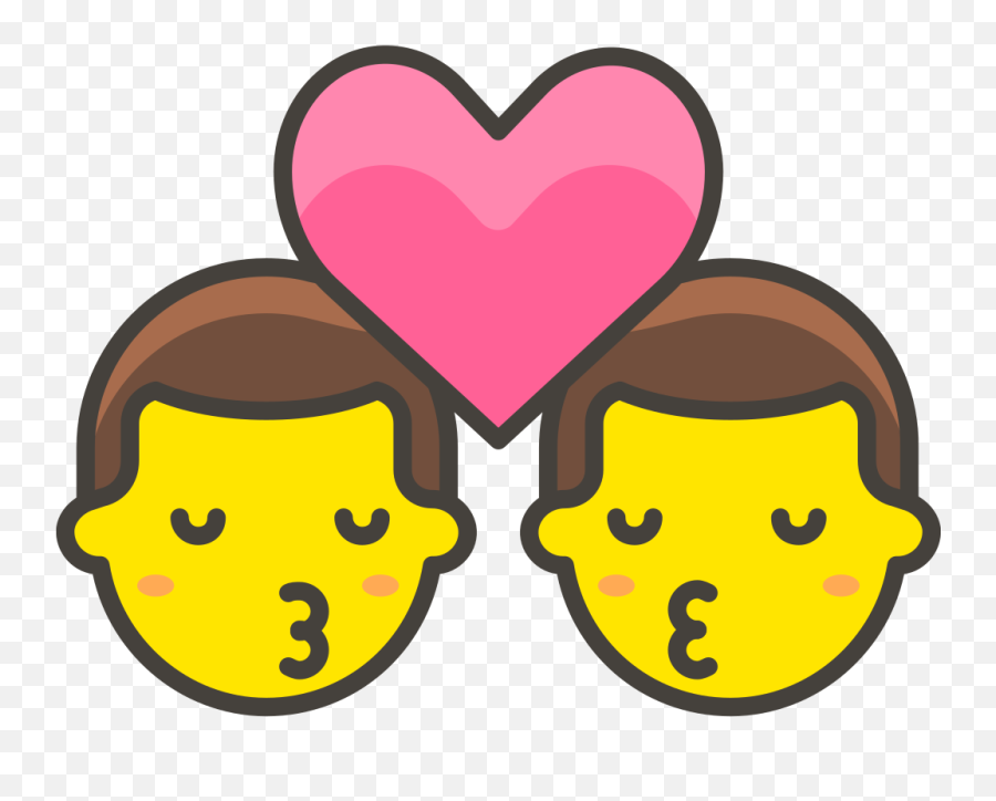 287 - Emojis Beso Png,Kiss Emoji