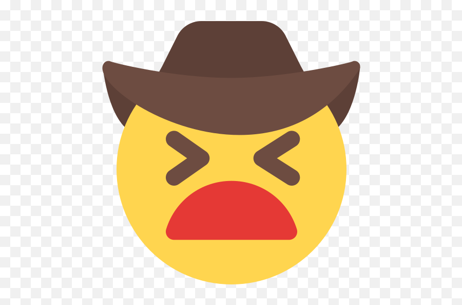 Sad - Free Smileys Icons Emoji Enamorado Sombrero Vaquero,Sad Cowboy Emoji Transparent