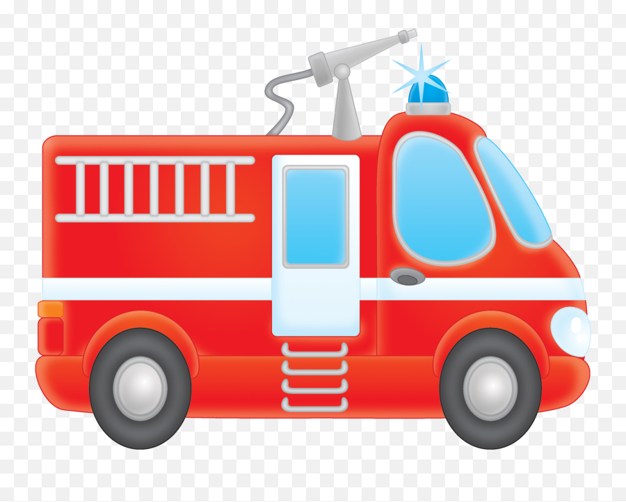 Download Hd Fire Truck - Transparent Fire Car Png Clipart Emoji,Fire Truck Emoji