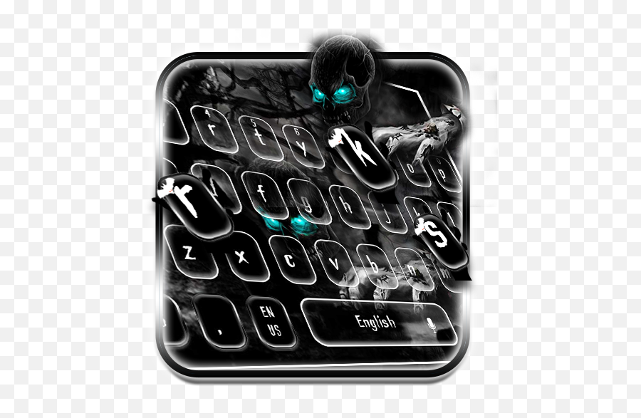 Creepy Zombie Skull Keyboard Theme - Iphone Emoji,Zombie Emojis