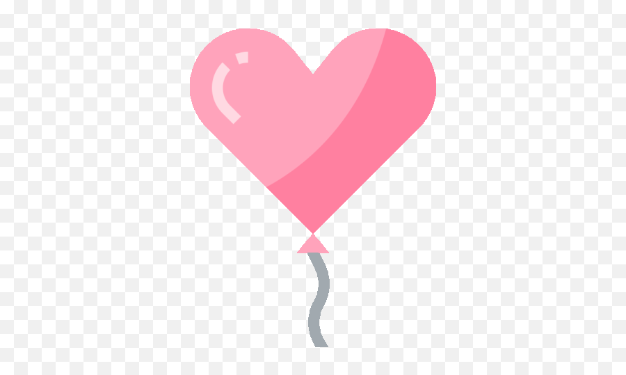 Love Heart Gif - Floating Heart Balloon Gif Emoji,Animated Beating Heart Emoji