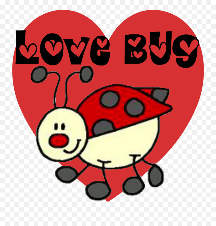 Love Bugs Clipart - Love Bug Clipart Emoji,Scrunchy Face Emoji