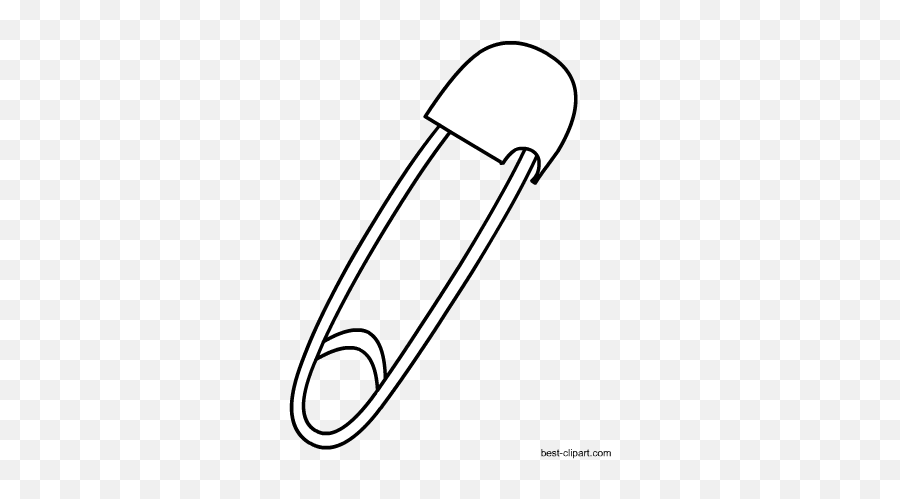 Free Baby Shower Clip Art - Bib With Pin Clipart Black And White Emoji,Safety Pin Emoji