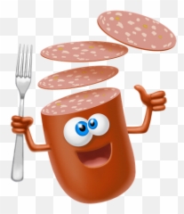 GIFS DIVERTIDOS Food cartoon humor clipart - Sausage Emoji
