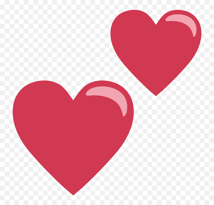 Two Hearts Emoji Clipart,Two Hearts Emoji