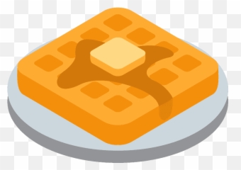 Waffle Emoji Clipart - Cute Waffle Emoji,Bagel Emoji