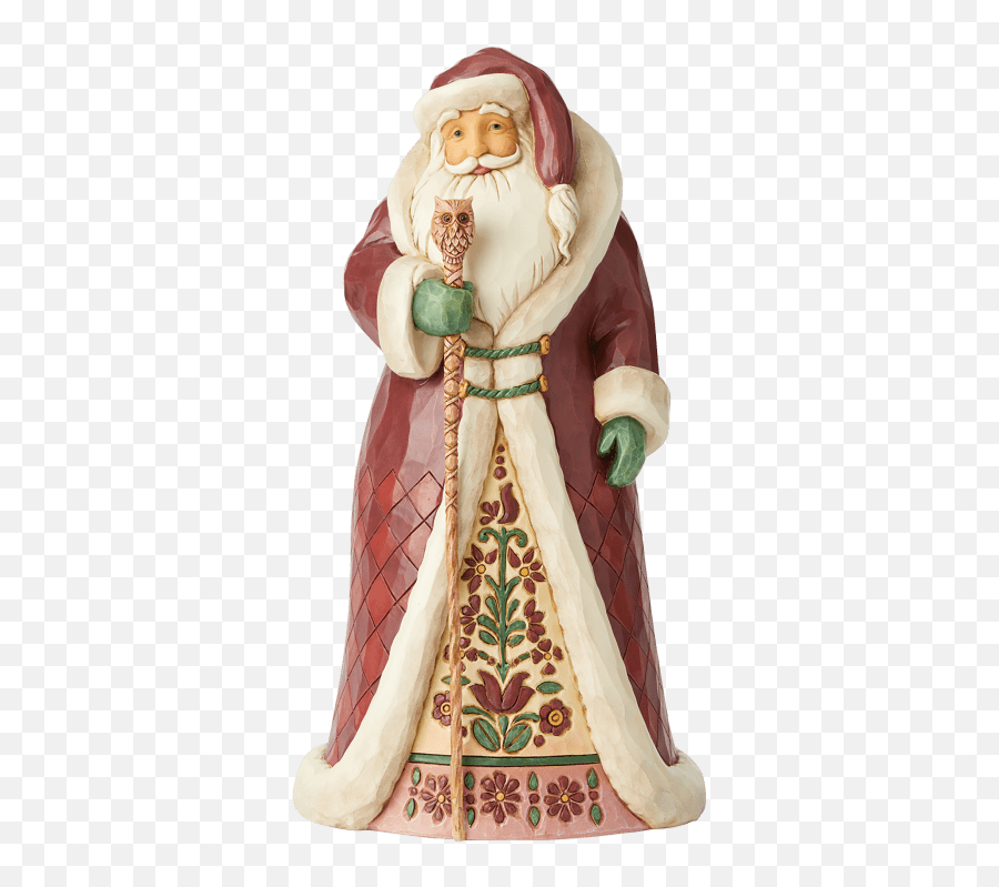 Jim Shore Heartwood Creek Regal Santa With Cane - Jim Shore Santa Emoji,Twin Emoji Costume