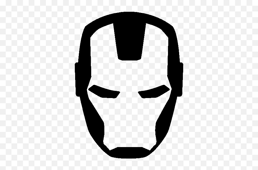 Cinema Iron Man Icon - Iron Man Black And White Emoji,Iron Man Emoji