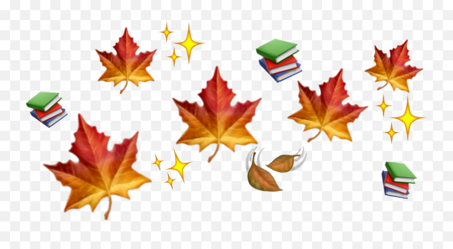 Emojis Emojicrown Spirl - Maple Leaf,Autumn Emojis