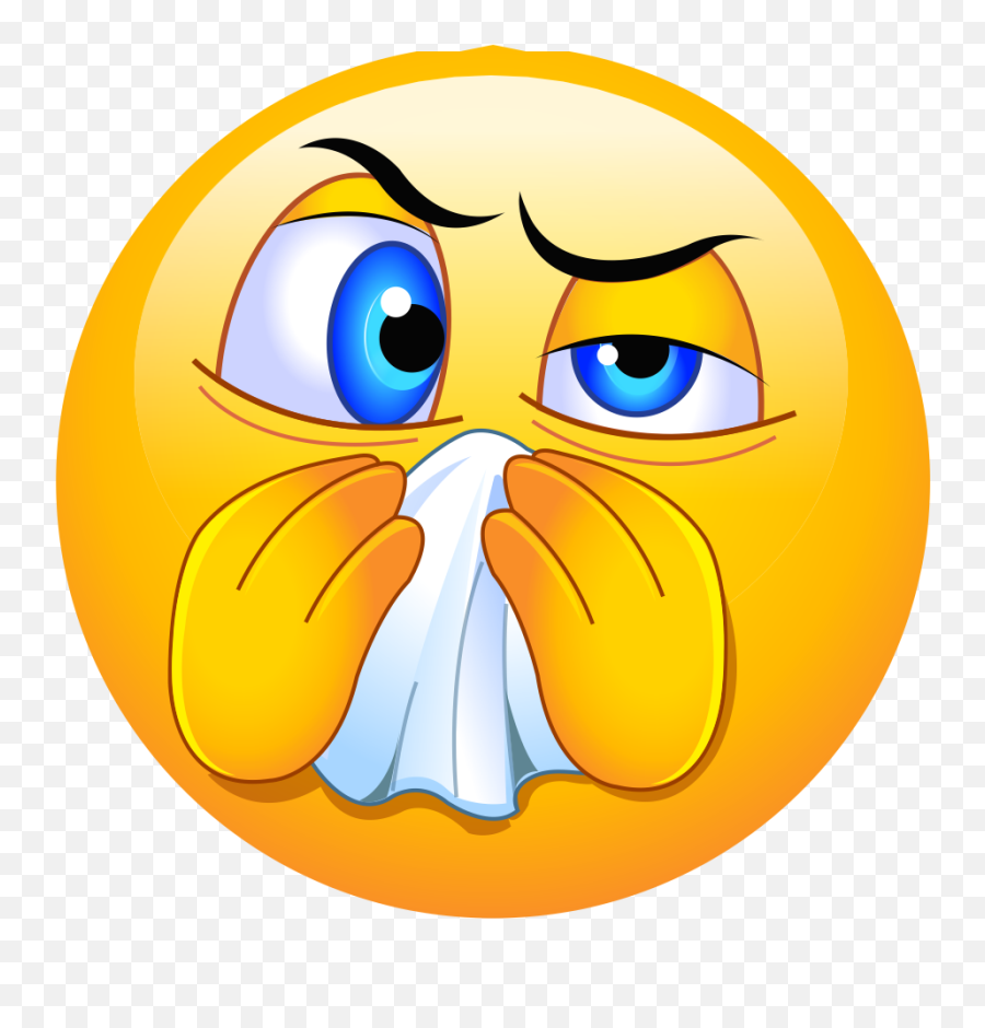 Nose Blowing Emoji Decal - Sick Emoji,Nose Emoji