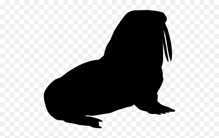 Walrus Sticker - Lion Resting Silhouette Emoji,Walrus Emoji