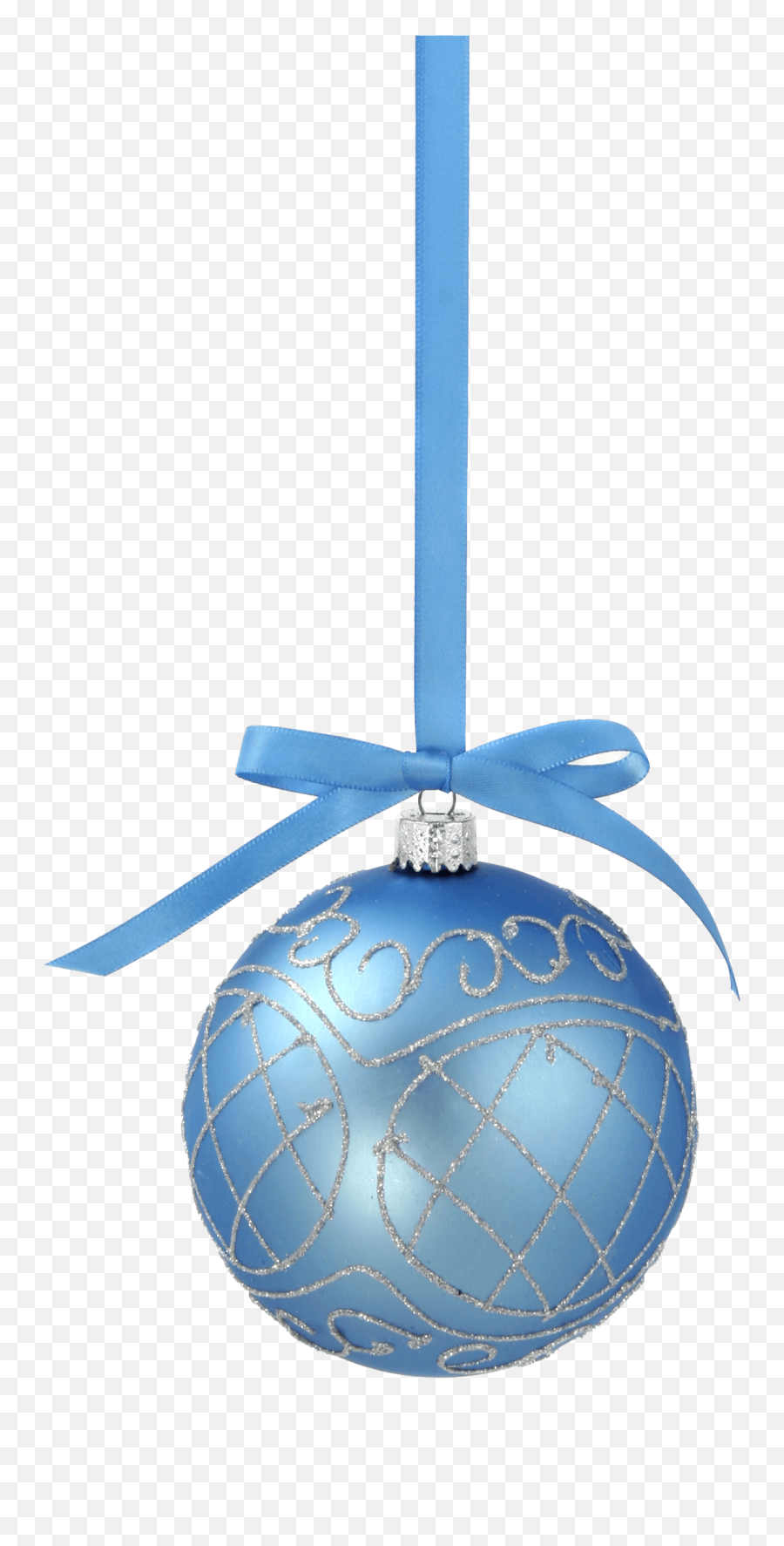 Christmas Ball With Blue Ribbon Toy Png Emoji,Blue Ribbon Emoji