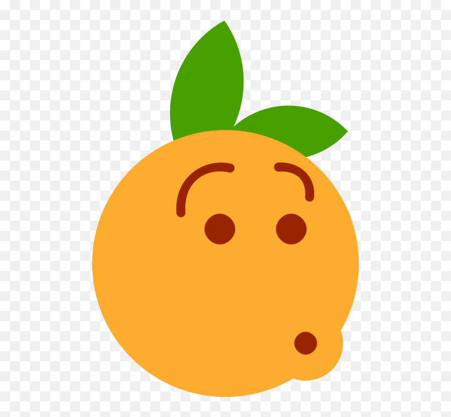 Picture - Cartoon Clementine Emoji,Whistling Emoticon