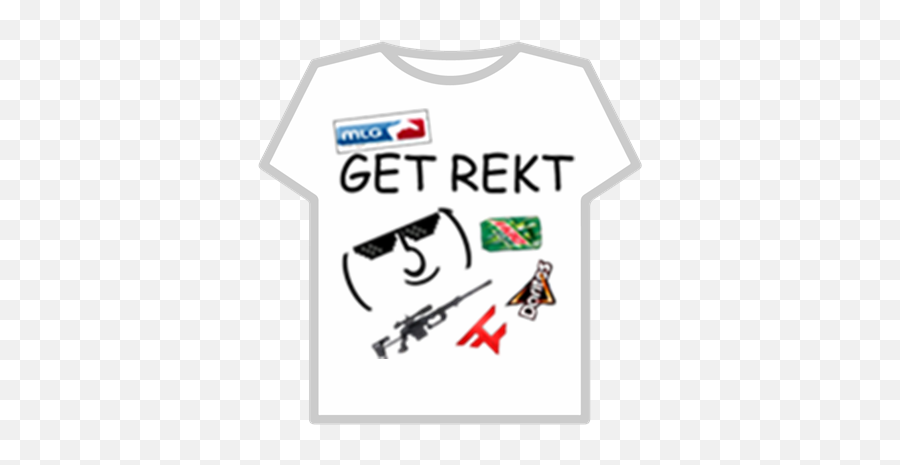 Mlg Get Rekt - Shirts For Roblox Aesthetic Emoji,Rekt Emoji
