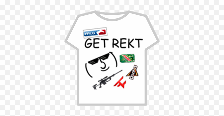 Mlg Get Rekt - Shirts For Roblox Aesthetic Emoji,Rekt Emoji - free  transparent emoji 