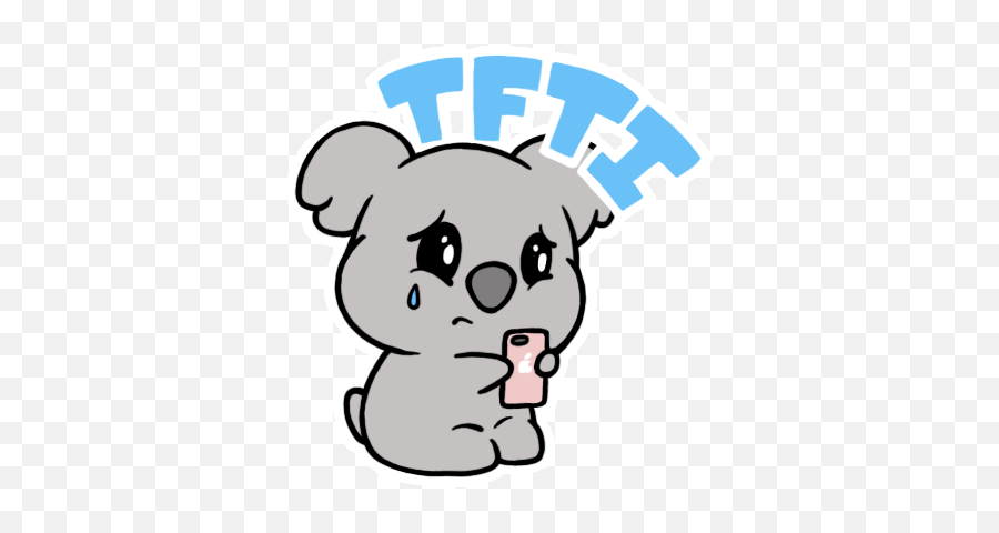 Transparent Koala Gif Picture - Koala Bear Cartoon Sad Emoji,Koala Emoticons
