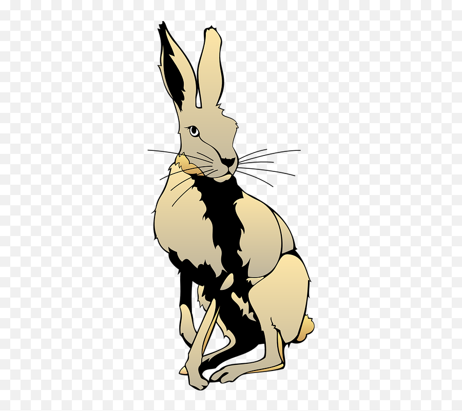 Free Hare Rabbit Vectors - Jack Rabbit Clip Art Emoji,Easter Bunny Emoticon